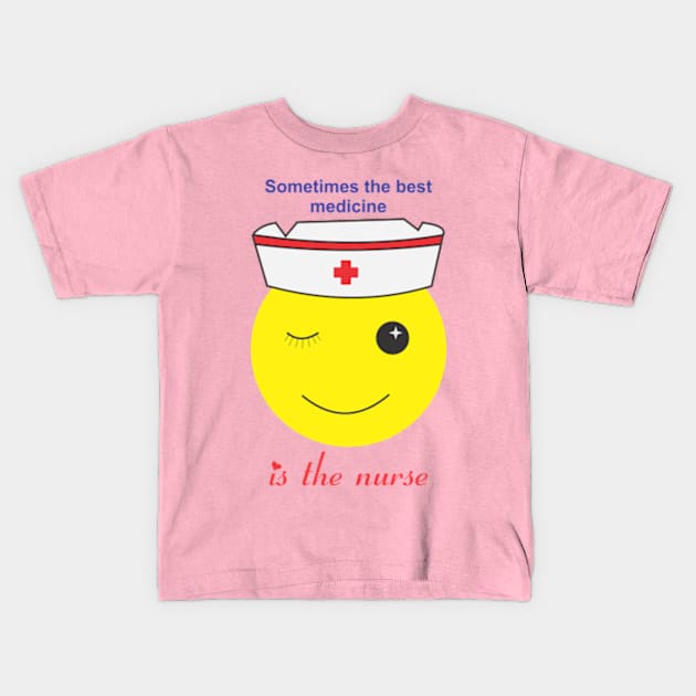 NurseBestMedicine Kids T-Shirt by Cavalrysword